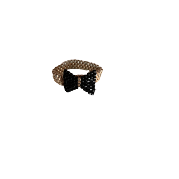 Δαχτυλίδι miyuki με φιογκάκι - χάντρες, μικρά, σταθερά