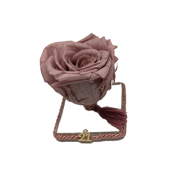 Χειροποίητο διακοσμητικό με forever rose σε βάση Plexiglas - τριαντάφυλλο, διακοσμητικά