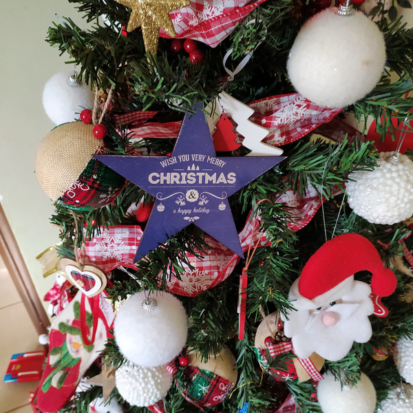 Χριστουγεννιατικο αστερι απο ξυλο κοντρα πλακε,15x15,σε 4 χρώματα - ξύλο, αστέρι, διακοσμητικά, χριστουγεννιάτικα δώρα - 5
