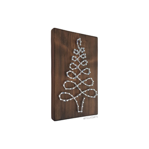 Ξύλινο Χριστουγεννιάτικο δεντράκι "Grey" 20x12cm - ξύλο, χριστουγεννιάτικο, χριστουγεννιάτικα δώρα, δέντρο - 3