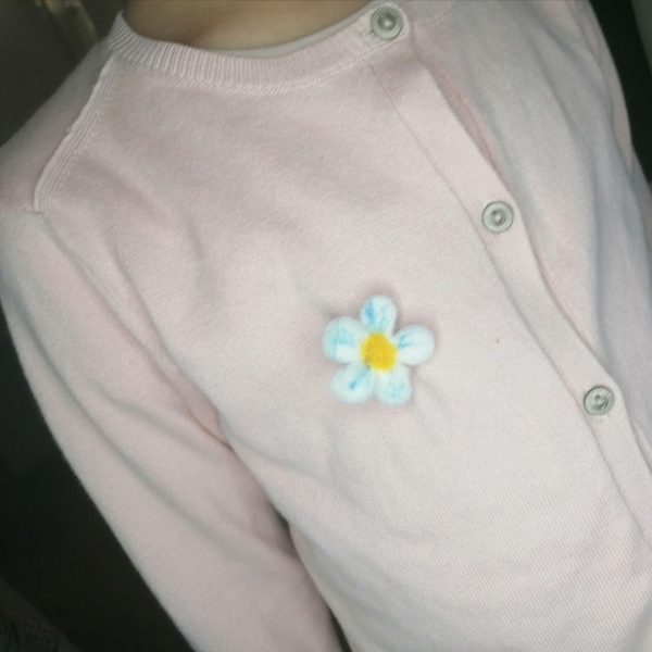 Χειροποίητο Παιδικό Καρφίτσα Felt λουλούδι - ύφασμα, φελτ, δώρα για παιδιά - 2