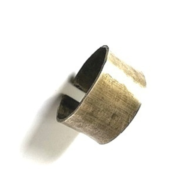 Δαχτυλίδι μίνιμαλ φαρδύ ελαφρά οξειδωμένο, από νεάργυρο / minimal ring - αλπακάς, χειροποίητα, minimal, αυξομειούμενα, φθηνά - 3