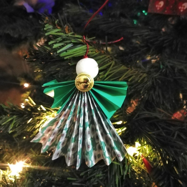 Στολιδάκια Αγγελάκια Origami Festive - χριστουγεννιάτικα δώρα, αγγελάκι, στολίδια