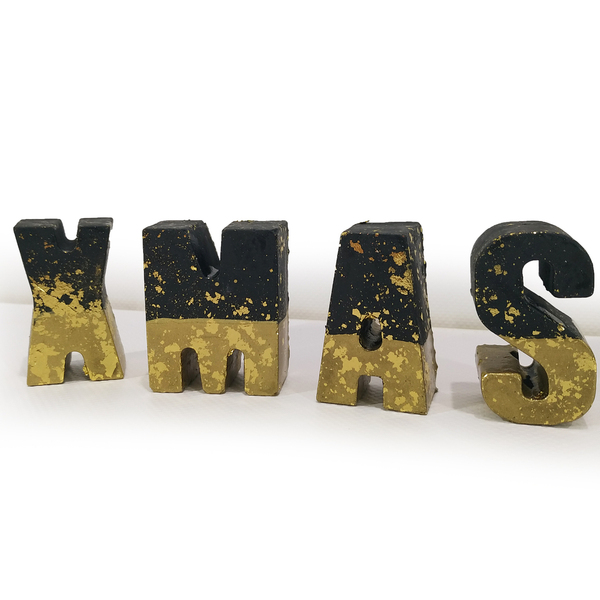 Χριστουγεννιάτικο στολίδι xmas από τσιμέντο - διακοσμητικά, χριστουγεννιάτικα δώρα, στολίδια