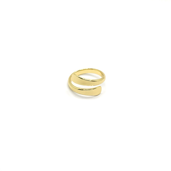 Δαχτυλίδι σε χρυσή απόχρωση - chevalier, αυξομειούμενα, μπρούντζος, ορείχαλκος, minimal - 2