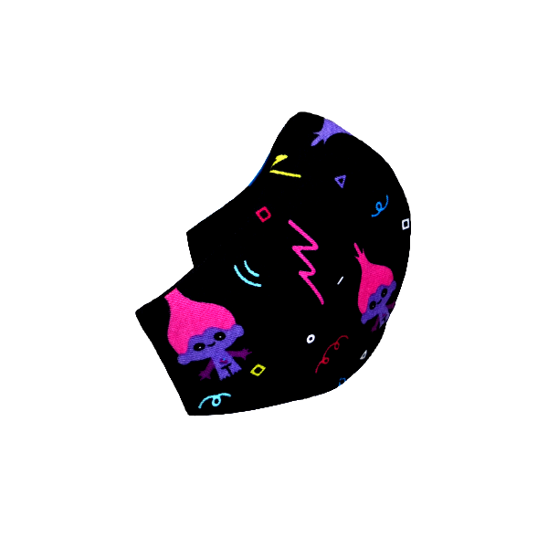 122.Μάσκα 2πλής όψεως-πολλαπλών χρήσεων-αυθεντική ψηφιακή εκτύπωση-Σχέδιο "Trolls 1-Licenced". - βαμβάκι, unisex, σούπερ ήρωες, μάσκες προσώπου - 2