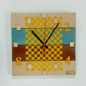 Ξύλινο ρολόι τοίχου''Scrabble Edition''-διαστάσεις 29χ29χ2 εκ. - ξύλο, τοίχου