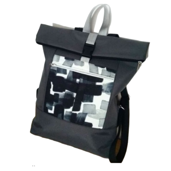 Oryn Backpack in charcoal (τσάντα πλάτης) - πλάτης, all day, ύφασμα, μεγάλες, πάνινες τσάντες
