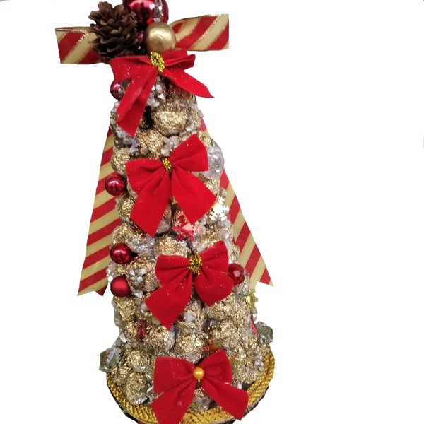 Χριστουγεννιάτικο δεντράκι χειροποίητο (29cm) - χριστουγεννιάτικο, διακοσμητικά, χριστουγεννιάτικα δώρα, δέντρο