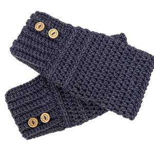 Χειροποίητα πλεκτά γάντια χωρίς δάχτυλα από μαλλί και ακρυλικό -one size - χειροποίητα, δώρα για γυναίκες