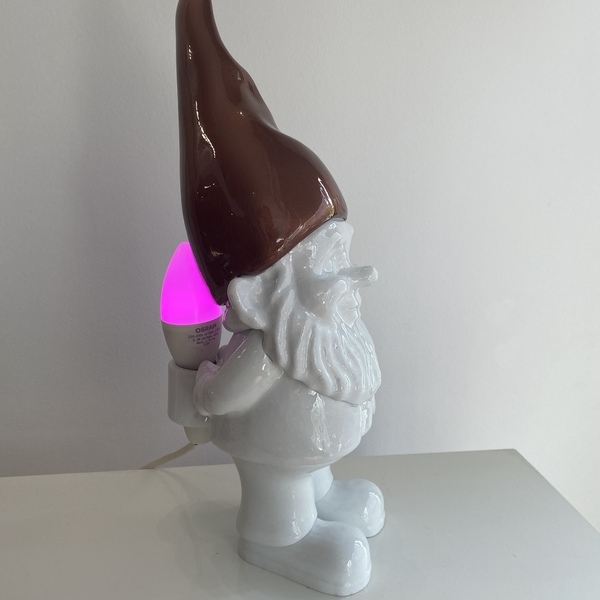Happy gnome επιτραπεζιο φωτιστικο - πορτατίφ, 3d εκτύπωση - 3