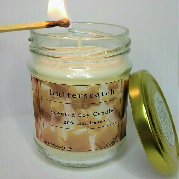 Butterscotch 100% Soy Scented Candle 212ml