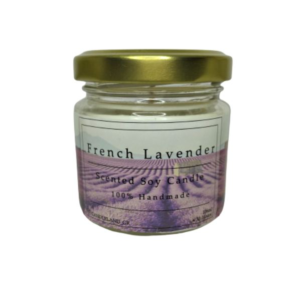 French Lavender 100% Soy Scented Candle 106ml - αρωματικά κεριά, κεριά, κερί σόγιας, αρωματικά έλαια