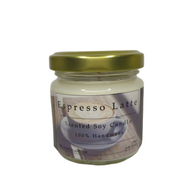 Espresso Latte 100% Soy Scented Candle 106ml - αρωματικά κεριά, αρωματικό, σόγια, κερί σόγιας