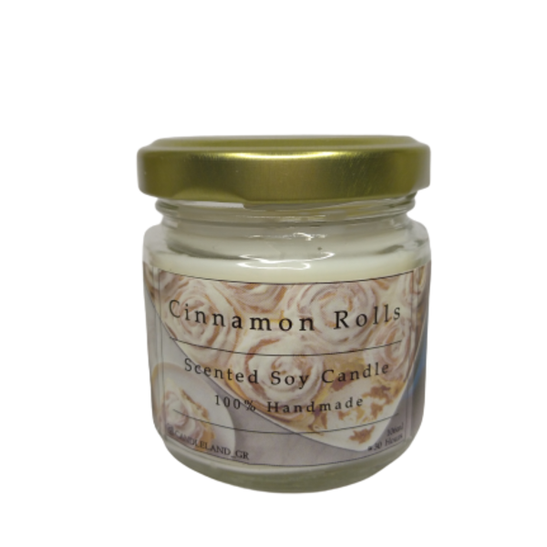 Cinnamon Rolls 100% Soy Candle 106ml - αρωματικά κεριά, αρωματικό, σόγια, κερί σόγιας, 100% φυτικό