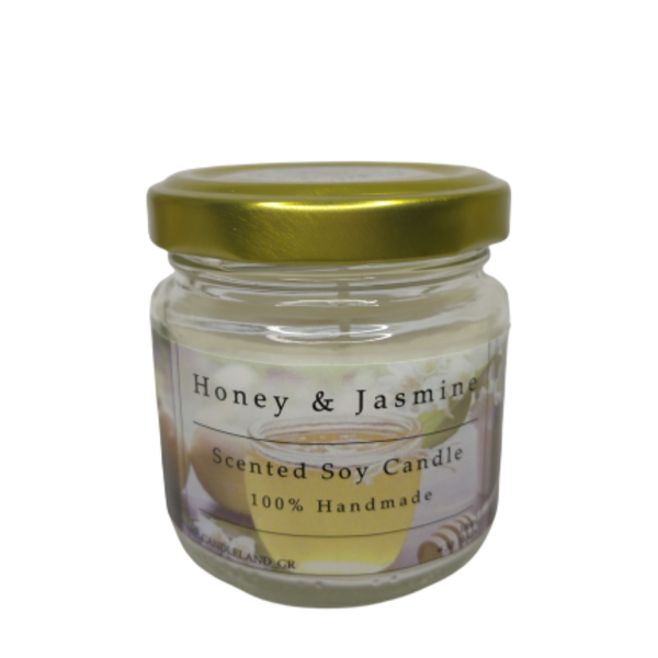 Honey & Jasmine 100% Soy Candle 106ml - αρωματικά κεριά, κεριά, κερί σόγιας