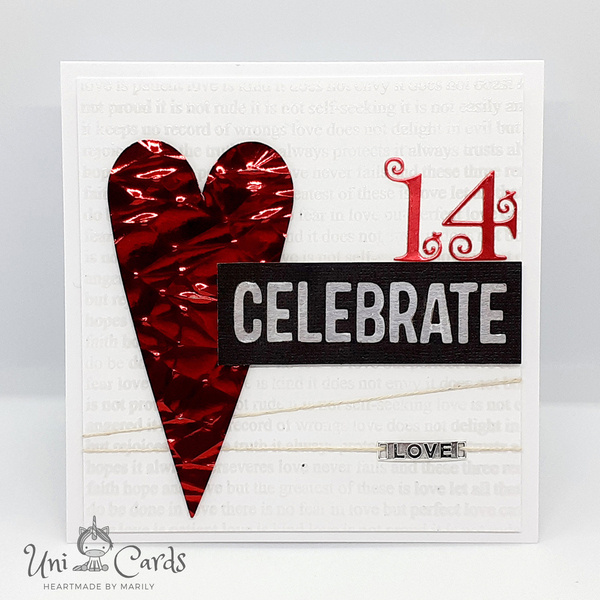 Κάρτα Αγίου Βαλεντίνου - Κόκκινη καρδιά - καρδιά, κάρτα ευχών, διακοσμητικά, αγ. βαλεντίνου, ευχετήριες κάρτες - 3