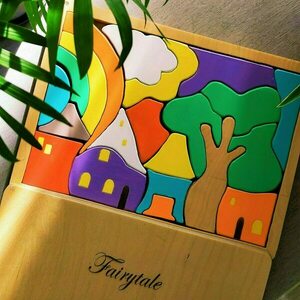 Χειροποίητο Ξύλινο Puzzle Fairytale - δώρο, χειροποίητα, ξύλινα παιχνίδια - 3