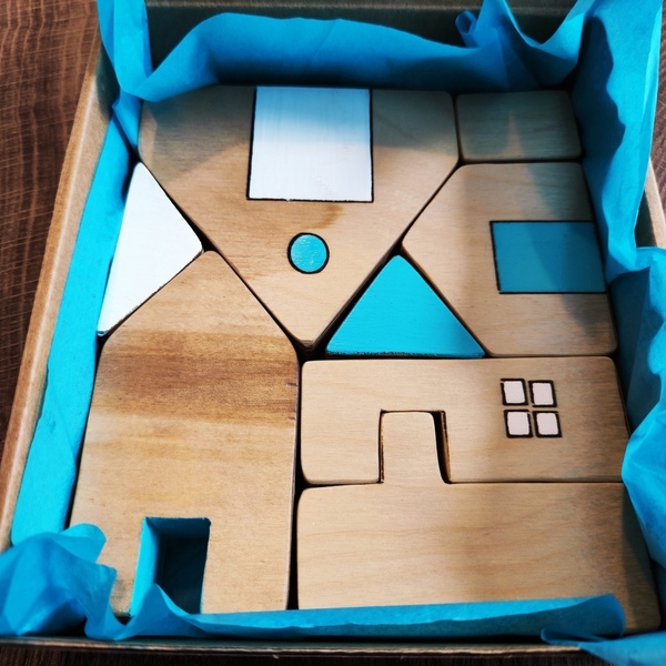 Χειροποίητο ξύλινο Mini Puzzle - δώρο, χειροποίητα, ξύλινα παιχνίδια - 2