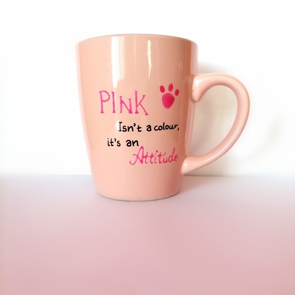 Κούπα πάνθηρας - ροζ, πηλός, πορσελάνη, γατούλα, κούπες & φλυτζάνια - 2