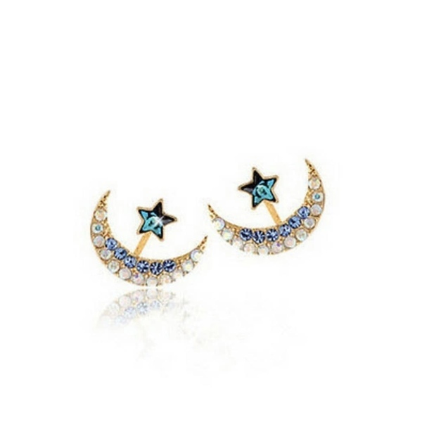 Earrings ⭐️ - αστέρι, φεγγάρι, καρφωτά, μικρά, φθηνά