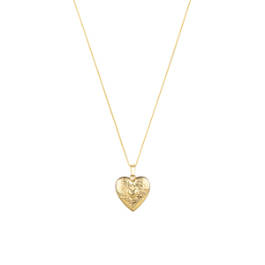 Κολιέ Μενταγιόν "Καρδιά" - επιχρυσωμένα, ασήμι 925, καρδιά, αγ. βαλεντίνου, charms