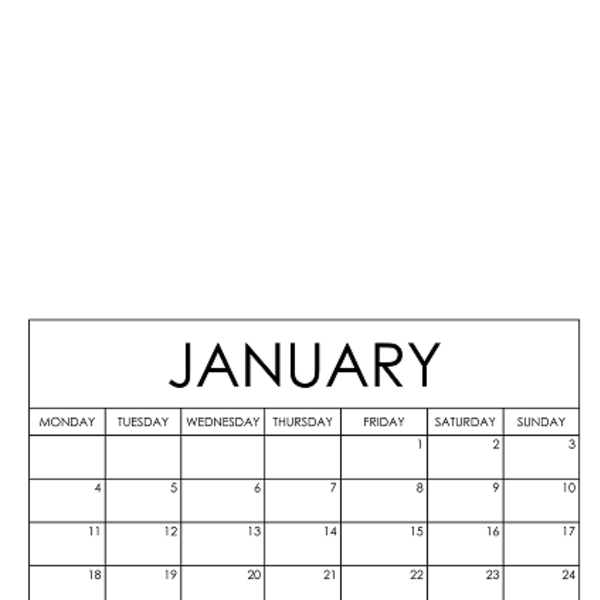 Μηνιαίο Ημερολόγιο στα Αγγλικά - Monthly Calendar 2021 ΕΝ