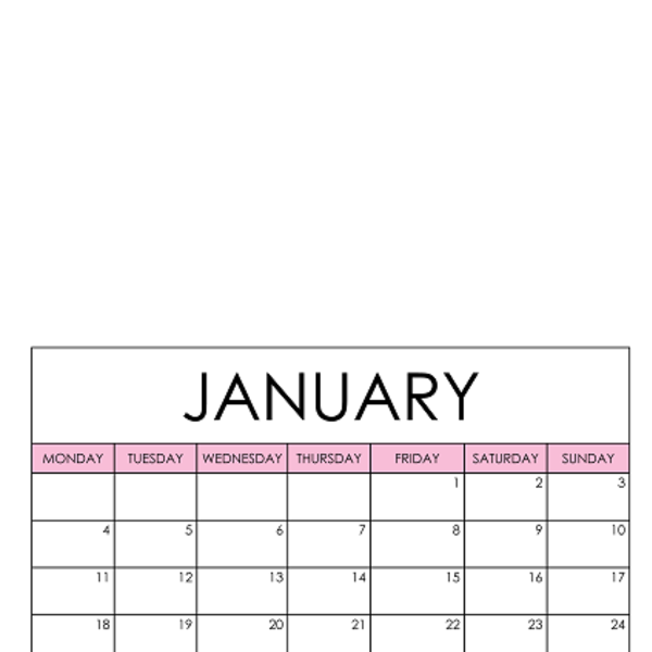 Μηνιαίο Ημερολόγιο στα Αγγλικά - Monthly Calendar 2021 ΕΝ - 2