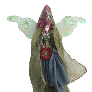 Διακοσμητική Κούκλα "Moss Fairy" ύψος 85 εκ. - ύφασμα, διακόσμηση, διακοσμητικά, διακόσμηση σαλονιού, κούκλες