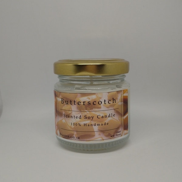 Butterscotch 100% Soy Scented Candle 106ml - αρωματικά κεριά, κερί σόγιας