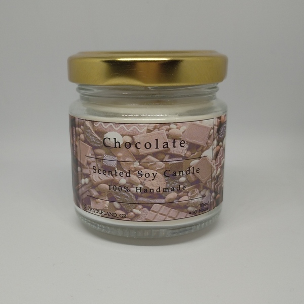 Chocolate 100% Soy Scented Candle 106ml - αρωματικά κεριά, σόγια, κερί σόγιας