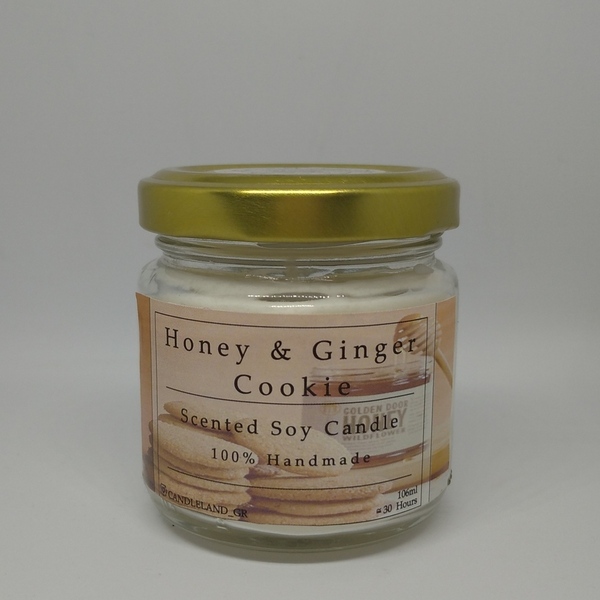 Honey & Ginger Cookie 100% Soy Candle 106ml - αρωματικά κεριά, αρωματικό, σόγια