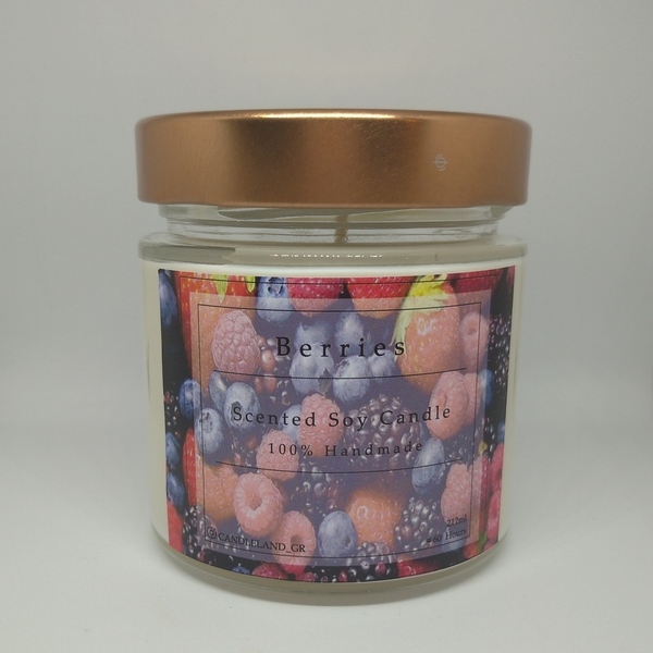 Berries 100% Soy Candle 212ml - αρωματικά κεριά