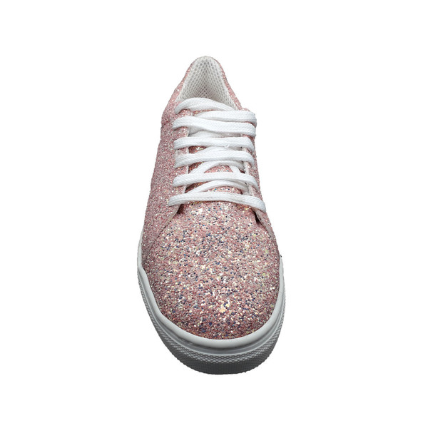 SNEAKERS GLITTER ΡΟΖ ΚΩΔ: 215009-GL-PN - γκλίτερ - 4