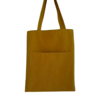 Υφασμάτινη tote τσάντα "Yellow" - ύφασμα, ώμου, all day, tote, πάνινες τσάντες