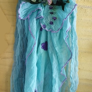 Διακοσμητική Κούκλα "Fairy DFSN" ύψος 60 εκ. σε χρώμα μέντας και πράσινο - διακόσμηση, διακοσμητικά, διακόσμηση σαλονιού, κούκλες - 2
