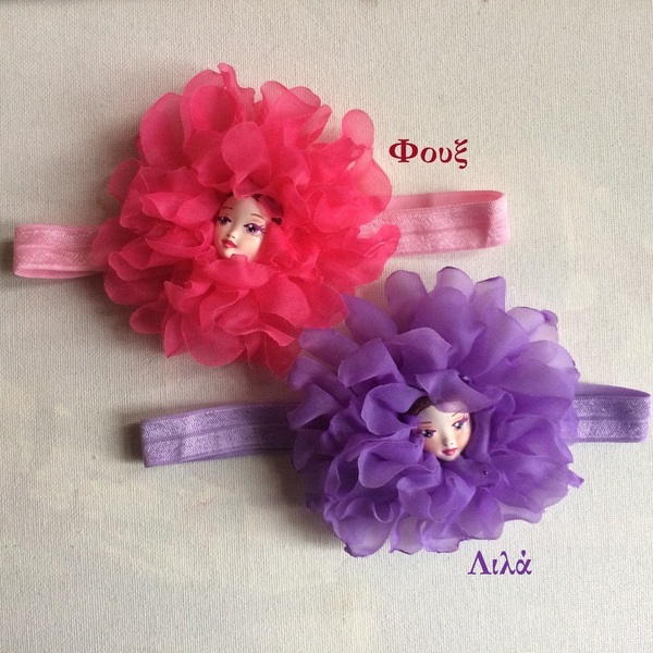 Παιδικές Κορδέλες "Flower Fairy" σε 4 χρώματα - βρεφικά, για παιδιά, αξεσουάρ μαλλιών - 3