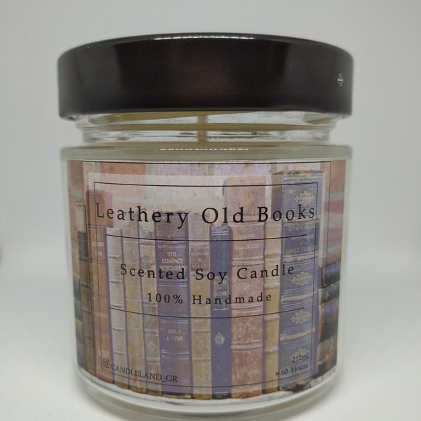 Leathery Old Books 100% Soy Candle 212ml - αρωματικά κεριά