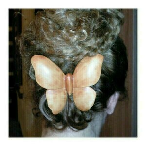 Κοκαλάκι Πεταλούδα χειροποίητο από ξύλο - δώρο, για τα μαλλιά, δώρα για γυναίκες, hair clips - 2