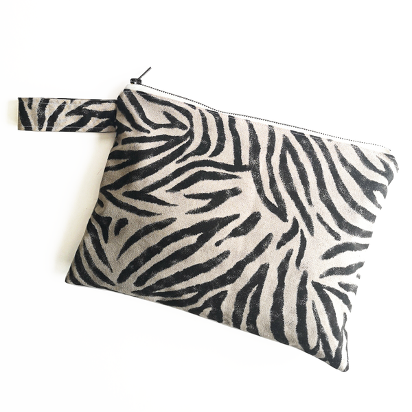 Τσάντα με αδιάβροχη επένδυση Linen Tiger - animal print, all day, χειρός, πάνινες τσάντες, φθηνές