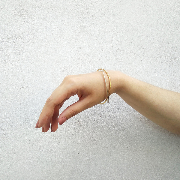 Βραχιόλι - χειροπέδα απλό, ορείχαλκος, εξ ολοκλήρου χειροποίητο - χειροποίητα, χεριού, χειροπέδες, αυξομειούμενα - 3
