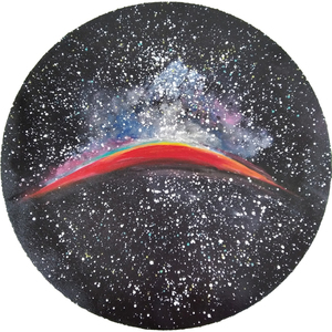 Πίνακας ζωγραφικής "Διάστημα"(45cm) - ζωγραφισμένα στο χέρι, πίνακες & κάδρα, διάστημα, πίνακες ζωγραφικής