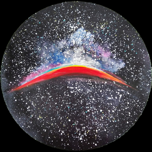 Πίνακας ζωγραφικής "Διάστημα"(45cm) - ζωγραφισμένα στο χέρι, πίνακες & κάδρα, διάστημα, πίνακες ζωγραφικής - 3