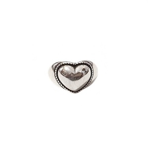 Δαχτυλίδι καρδιά ασημένιο αυξομειούμενο ασημί επιπλατινωμένο - καρδιά, boho, μεγάλα, αγ. βαλεντίνου, αυξομειούμενα
