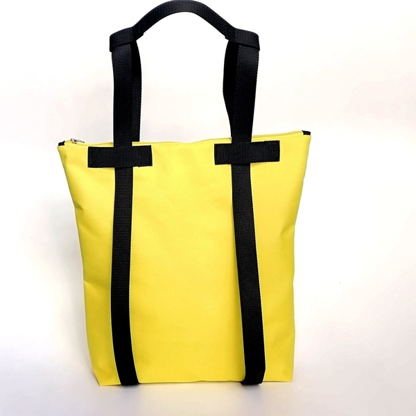2ways bag YELLOW Τσάντα ώμου & πλάτης με φερμουάρ - ύφασμα, πλάτης, all day, tote - 2