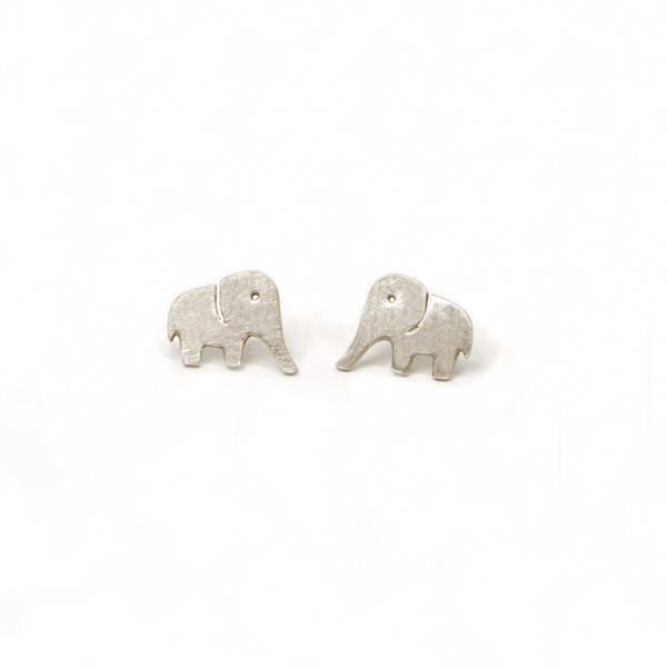 Σκουλαρίκια καρφωτά Ελεφαντάκια 925 ασήμι - ασήμι, ελεφαντάκι, καρφωτά, μικρά