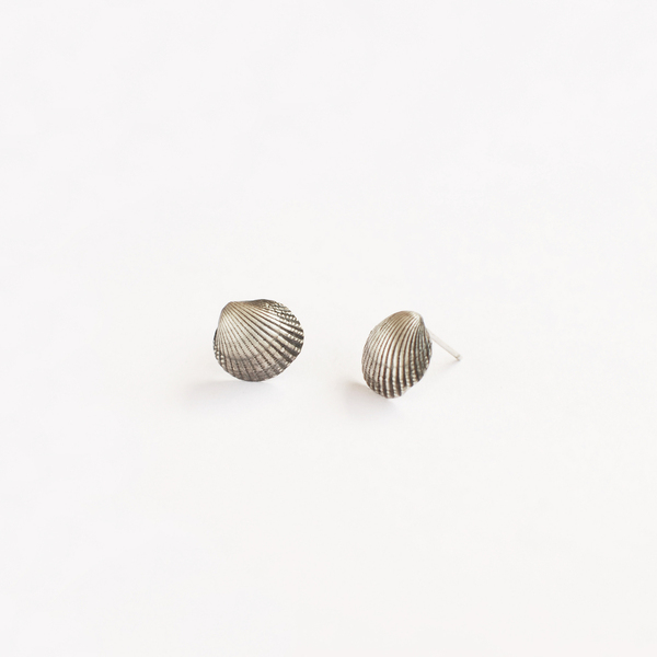 Σκουλαρίκια αχιβάδες ασήμι 925 - ασήμι, κοχύλι, καρφωτά, μικρά