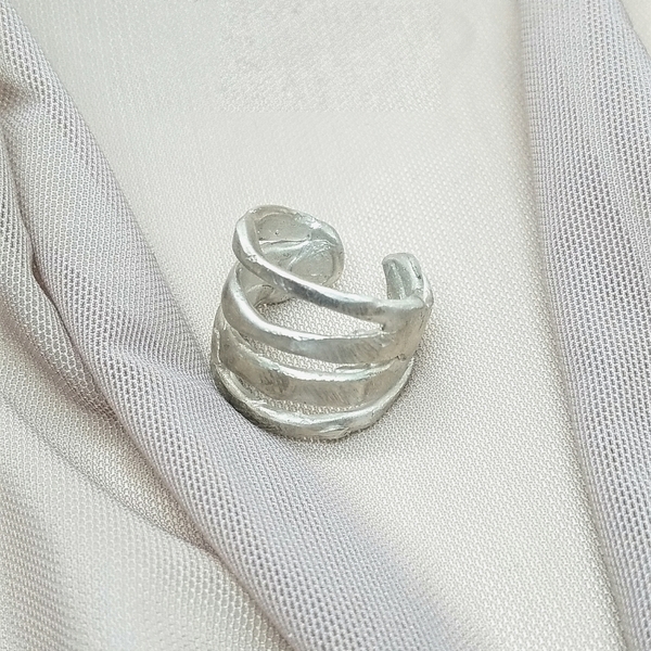 Chevalier Δαχτυλίδι από Ασήμι για το μικρό δάχτυλο - ασήμι, chevalier, boho, αυξομειούμενα - 4