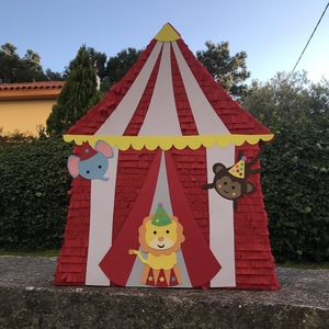 Πινιάτα τσίρκο με ζωάκια ύψος 50 εκ - πινιάτες, ζωάκια - 3