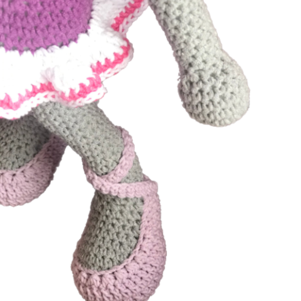 Πλεκτό ποντίκι μπαλαρίνα - λούτρινα, amigurumi - 2
